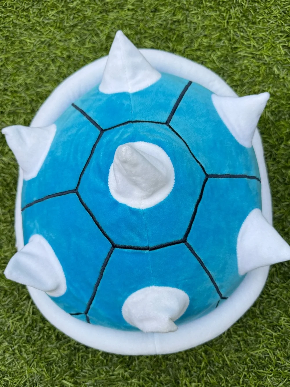 🎮 NWOT Nintendo Mario Kart Blue Spiny Shell Plush Pillow Franco 14